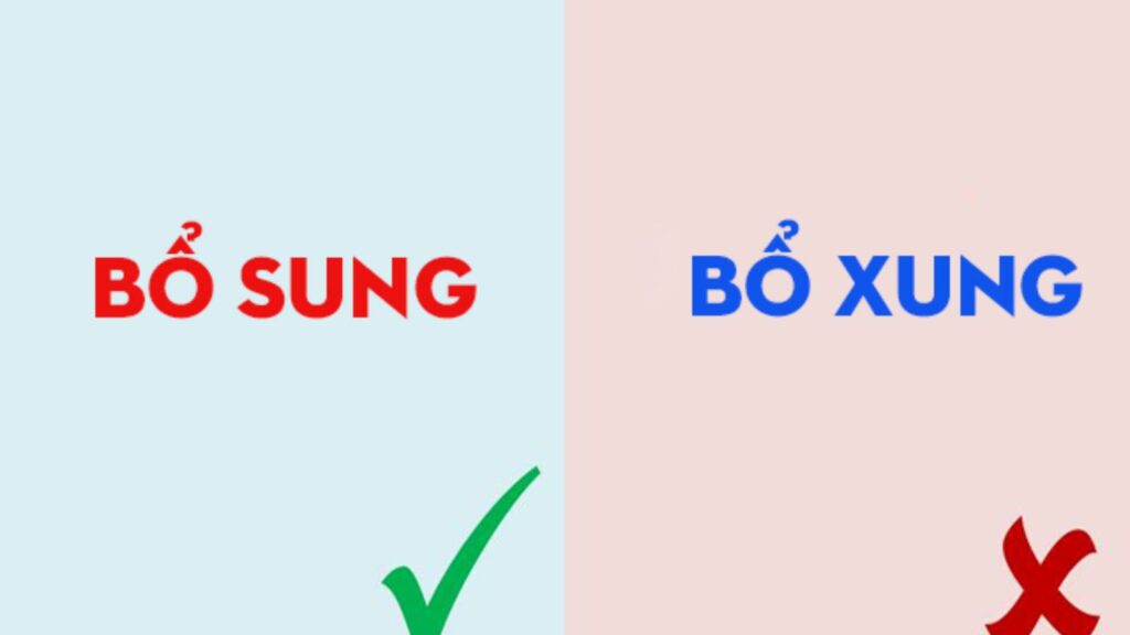 Ảnh bìa Bổ sung hay bổ xung